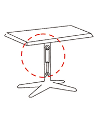 Office drop-leaf bord